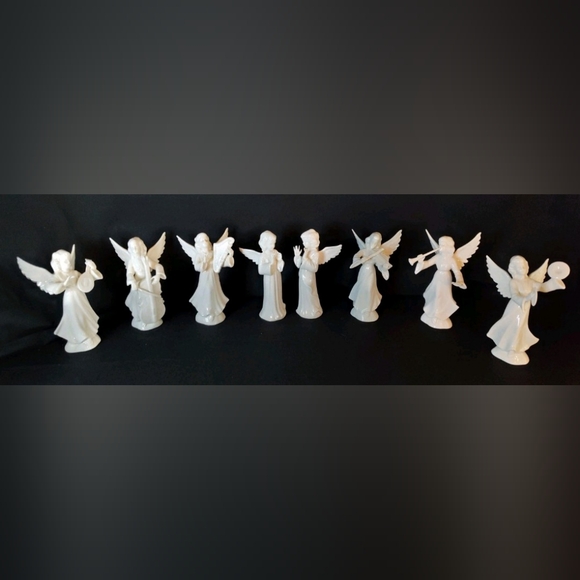 Karl-Heinz Klette Porcelain Angel Orchestra Set of 8 Figurines Germany - Picture 3 of 10